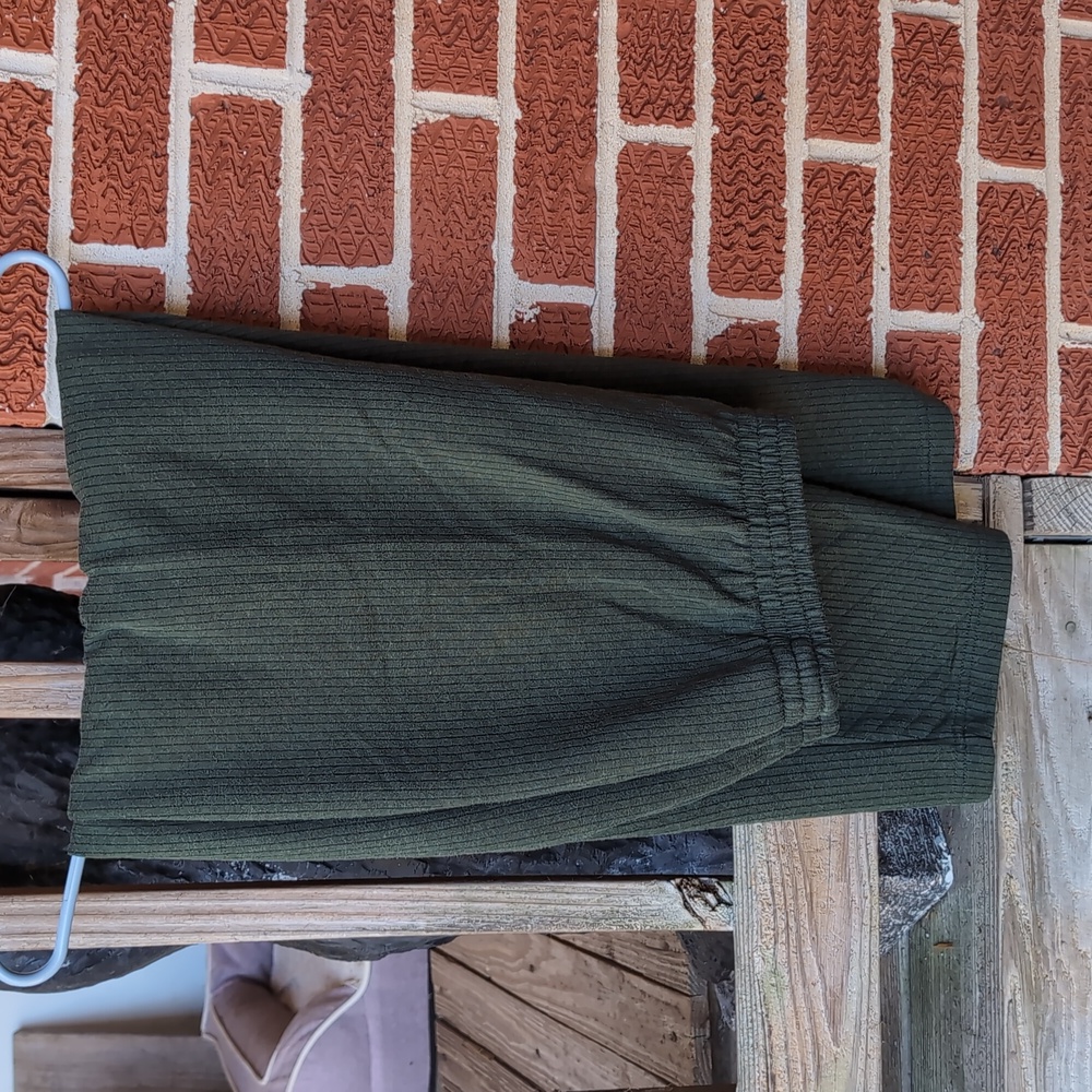 Baxter & Wells Vintage Forest Green Ribbed Sweatpants Women's 2x